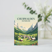 Carte Postale Churwalden Suisse (Debout devant)