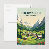 Carte Postale Churwalden Suisse (Devant / Derrière)