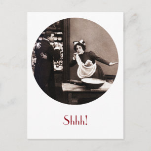 Carte Postale Chut ! Ce que Butler a vu - Vintage Comic Tryst