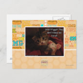 Carte Postale Chut ! ! ! Piggy ! ! (Devant / Derrière)