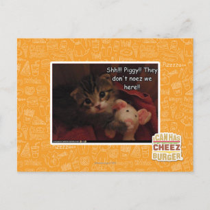 Carte Postale Chut ! ! ! Piggy ! !