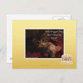 Carte Postale Chut ! ! ! Piggy ! ! (Devant / Derrière)