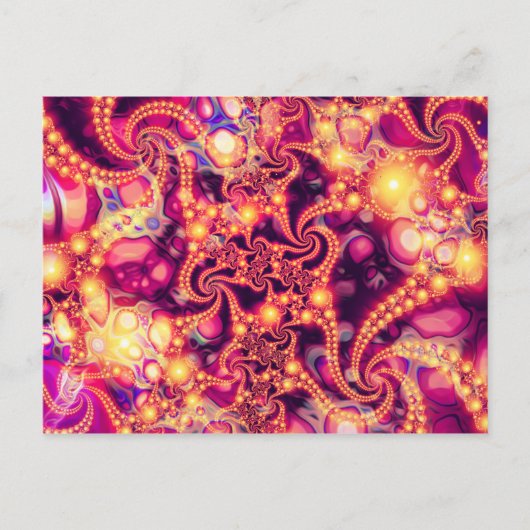 Carte Postale Chute à l'intérieur (chaud) - Abstrait fractal psy (Devant)