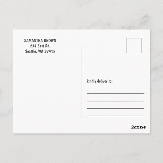 Carte Postale Chute Burnt Orange Citrouille Patch Anniversaire M (Dos)