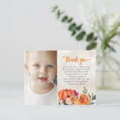 Carte Postale Chute Burnt Orange Citrouille Patch Anniversaire M (Debout devant)