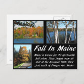 Carte Postale Chute Dans Le Maine (Devant / Derrière)