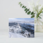 Carte Postale Chute de Gullfoss Captivante (Debout devant)