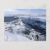 Carte Postale Chute de Gullfoss Captivante (Devant)