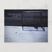 Carte Postale Chute de hockey sur glace hivernale vide Net (Devant)