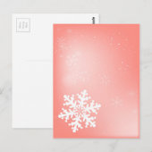 Carte Postale Chute de neige (Devant / Derrière)