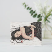 Carte postale Chute de neige blanche (Debout devant)