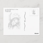 Carte postale Chute de neige blanche (Dos)