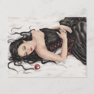 Carte postale Chute de neige blanche