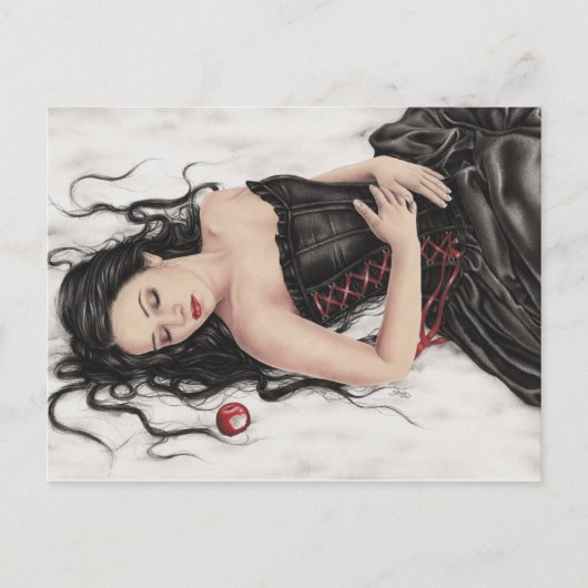 Carte postale Chute de neige blanche (Devant)