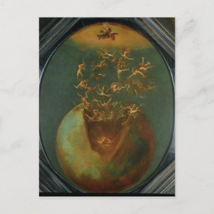 Carte Postale Chute de Satan et les anges rebelles du Ciel