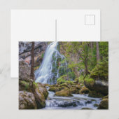 Carte Postale Chute d'eau de Gollinger Wasserfall, Autriche (Devant / Derrière)