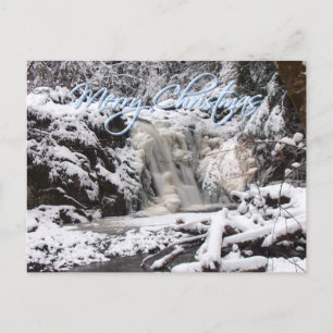 CARTE POSTALE CHUTE D'EAU GELÉE D'HIVER PAR SHARON SHARPE