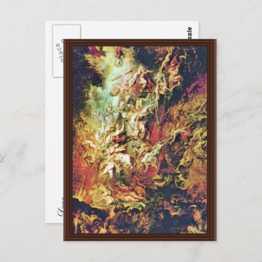 Carte Postale Chute D'Enfer Des Damnés Par Rubens Peter Paul (Devant / Derrière)
