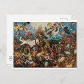 Carte Postale Chute des anges rebelles | Pieter Bruegel, Aîné | (Devant / Derrière)