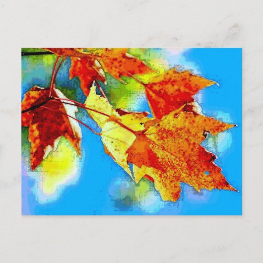 Carte Postale Chute des Feuilles (Devant)