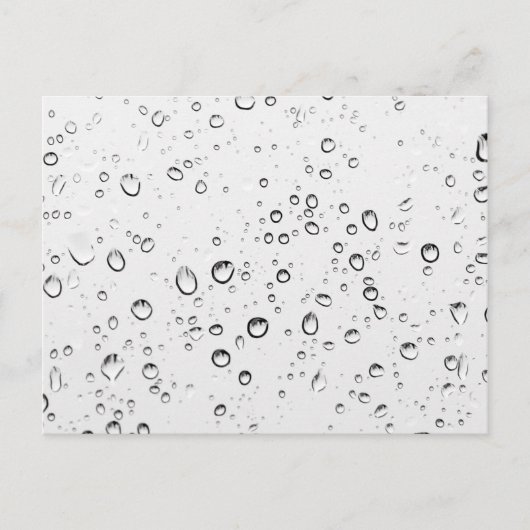 Carte Postale Chute des gouttes de pluie (Devant)
