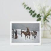 Carte Postale Chute du cowboy par Frederic Remington (Debout devant)