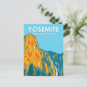 Carte Postale Chute du Sentinel du Parc national de Yosemite Cal (Debout devant)