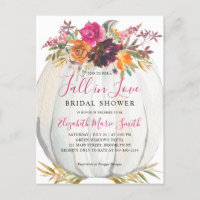 Chute en amour Purple Floral Citrouille Fête des m