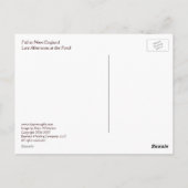 Carte Postale Chute en Nouvelle-Angleterre (Dos)