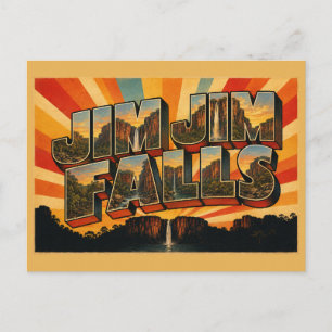 Carte Postale Chute Jim Jim NT Australie Plonge Cascade