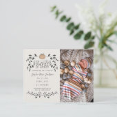 Carte Postale Chute Notre Petit Citrouille Naissance Faire-part (Debout devant)