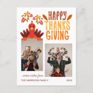 Carte Postale Chute Turquie Bon thanksgiving 2 Photos