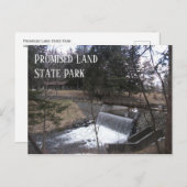 Carte Postale Chutes à Promised Land State Park, Pennsylvanie (Devant / Derrière)