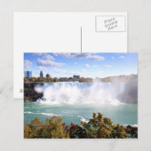 Carte Postale Chutes américaines à Niagara Falls (Devant / Derrière)