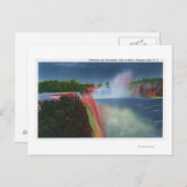 Carte Postale Chutes américaines et en fer à cheval éclairées (Devant / Derrière)