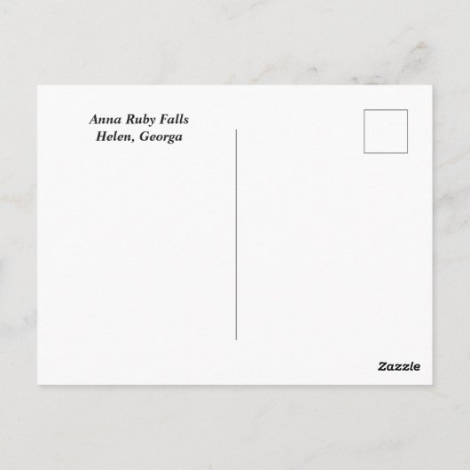 Carte Postale Chutes Anna Ruby (Dos)
