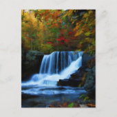 Carte Postale Chutes colorées en Pennsylvanie (Devant)