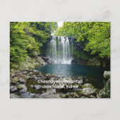Carte Postale Chutes de Cheonjiyeon, Corée, (Devant)