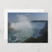 Carte Postale Chutes de fer à cheval à Niagara Falls (Devant / Derrière)