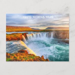 Carte Postale Chutes de Godafoss, Islande