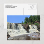 Carte Postale Chutes de Gooseberry, Côte-Nord, Minnesota (Devant / Derrière)