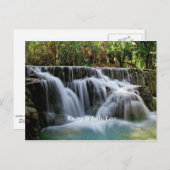 Carte Postale Chutes de Kuang Si, Laos (Devant / Derrière)