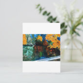 Carte Postale Chutes de Linville aux couleurs d'automne (Debout devant)