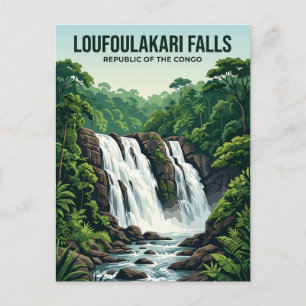 Carte Postale Chutes de Loufoulakari République du Congo