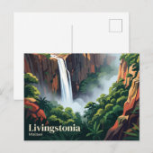 Carte Postale Chutes de Manchewe Malawi (Devant / Derrière)