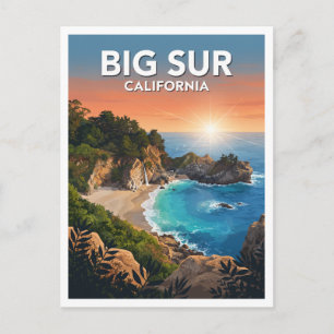 Carte Postale Chutes de McWay Big Sur Californie Voyage