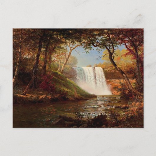 Carte Postale Chutes de Minnehaha, tableau d'Albert Bierstadt (Devant)