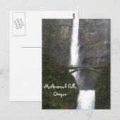Carte Postale Chutes de Multnomah, Oregon (Devant / Derrière)