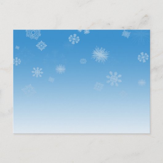Carte Postale Chutes de neige (Devant)