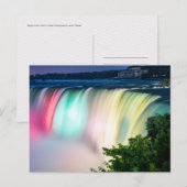 Carte Postale Chutes de Niagara, Ontario, Canada, Photographie (Devant / Derrière)